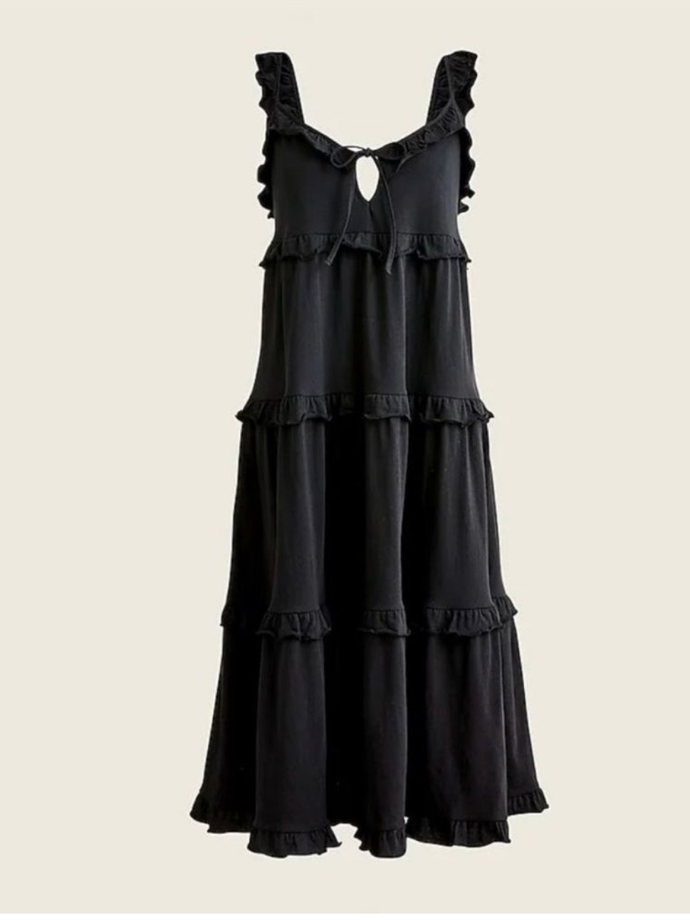 J. Crew Tiered Keyhole Ruffle Maxi Dress Size M